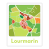 Lourmarin Map Carte Postale