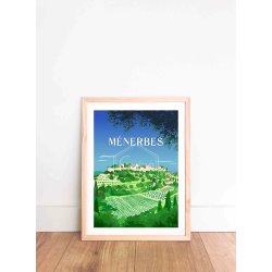 Ménerbes Travel Poster