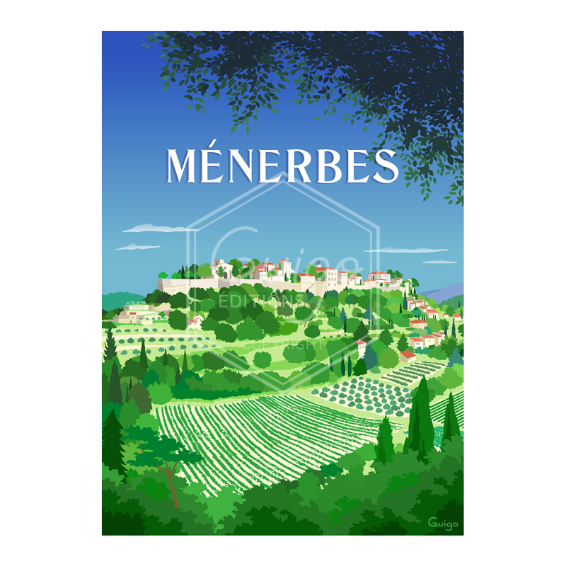 Ménerbes Travel Poster