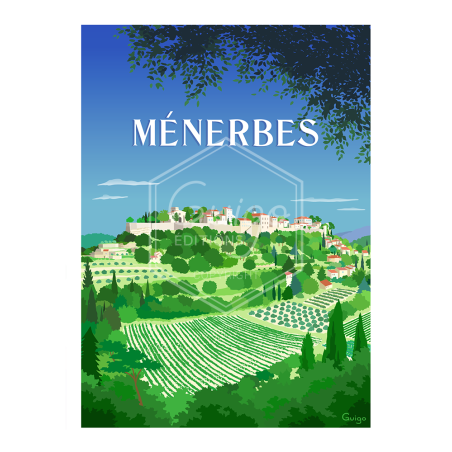 Ménerbes Travel Poster
